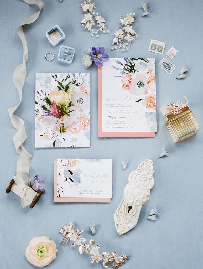 Blue and pastel French Riviera inspired wedding ideas, from Rebecca Chan Weddings & Events.