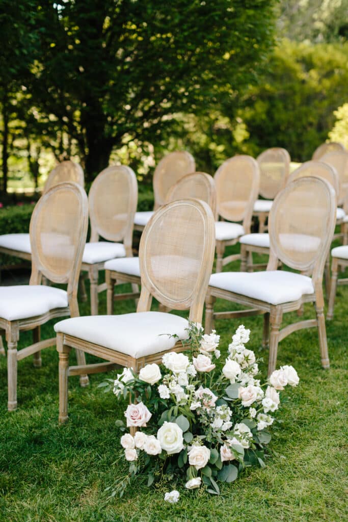 Wedding ceremony in garden - Classic and timeless Graydon Hall Manor Garden wedding. Planning by Rebecca Chan Weddings and Events.