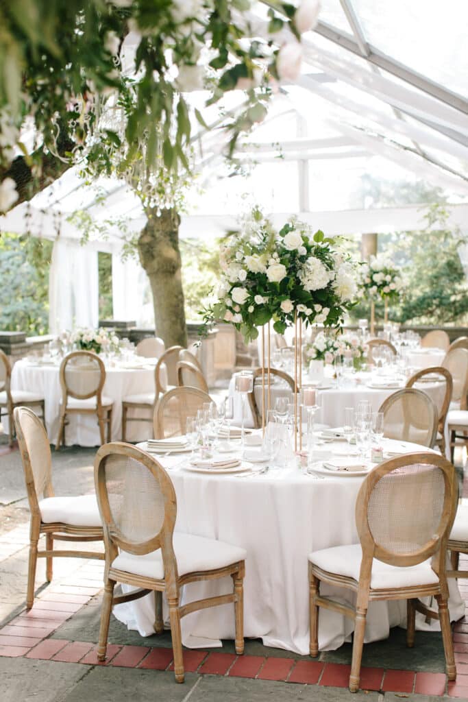 Outdoor wedding reception - classic and timeless Graydon Hall Manor Garden wedding. Planning by Rebecca Chan Weddings and Events.