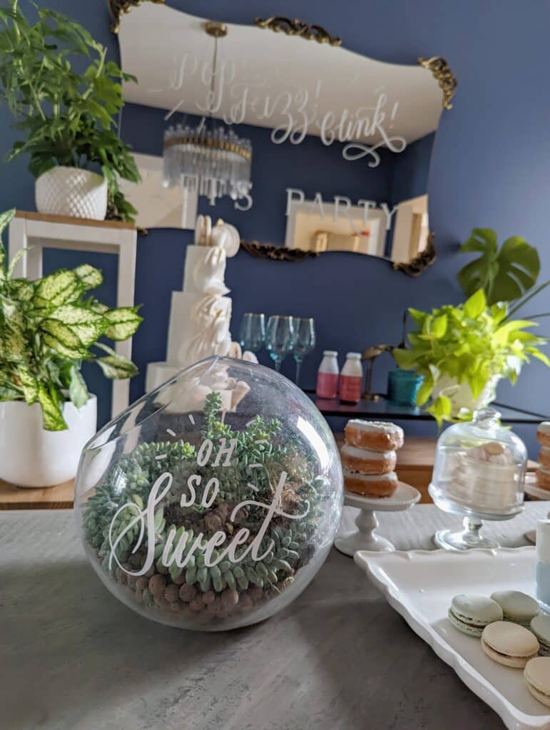 Cityline At-Home Party Planning Ideas: Create your own fun signage with water-based market and calligraphy