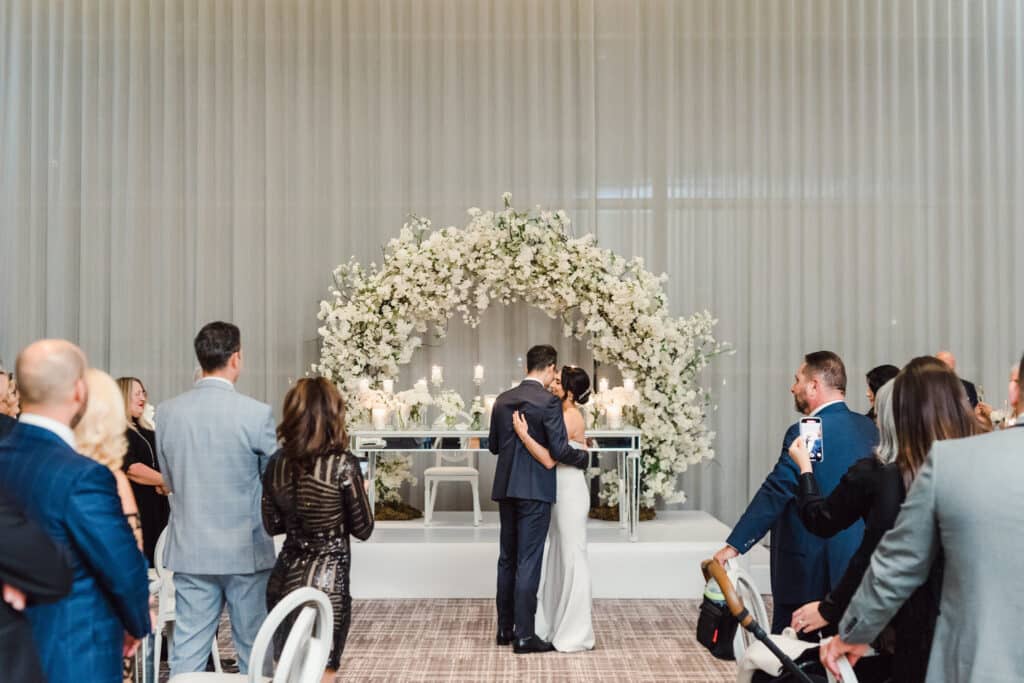 Modern white wedding at Four Seasons Hotel Toronto