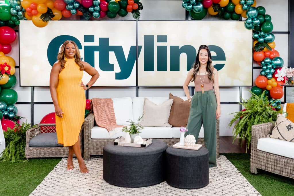 Cityline segment on al fresco party planning with Tracy Moore