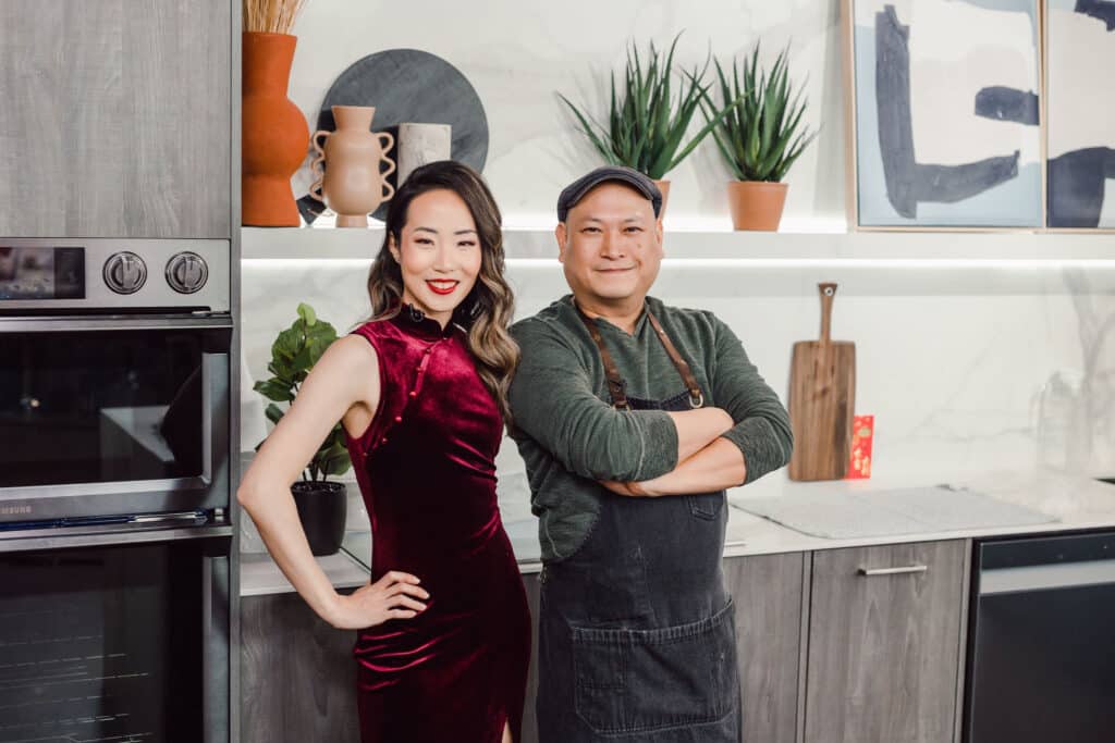 Event planner Rebecca Chan and chef Nick Liu from DaiLo Restaurant.