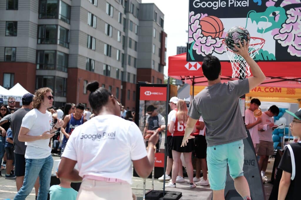 Google Pixel Brand Activation at CCYAA Celebrity Basketball Tournament in Toronto